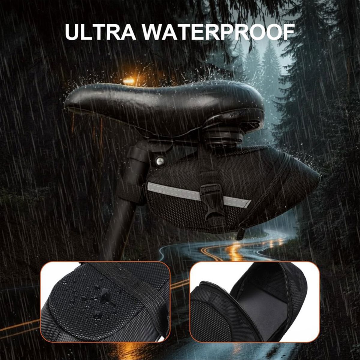 B72ABG 2 Pack Bike Seat Bag, B - Saddle Bag Under Seat 评论和价格