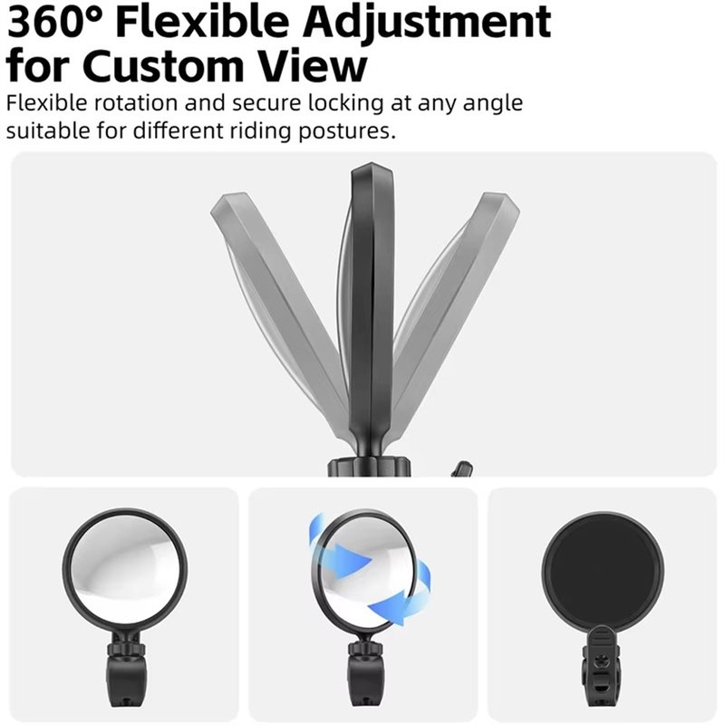 HOTB72A HD Bike Rearview Mirro - Mirror Handlebar Convex 评论和价格