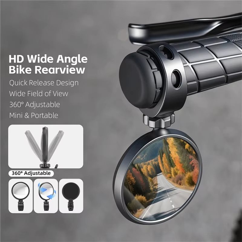 HOTB72A HD Bike Rearview Mirro - Mirror Handlebar Convex 评论和价格