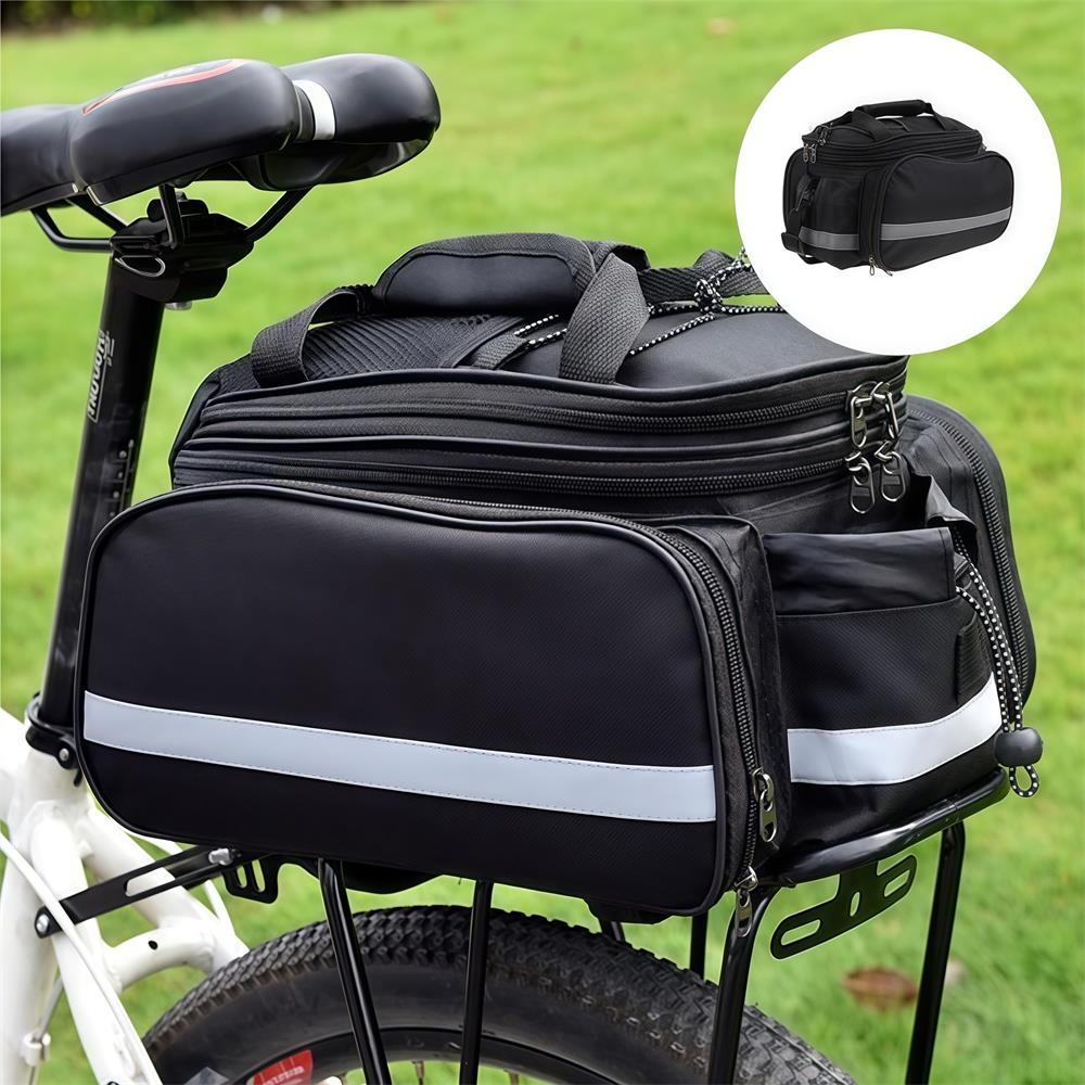 Bike Rear Rack Bag Bicycle Tru - Cycling Commute Rain 评论和价格