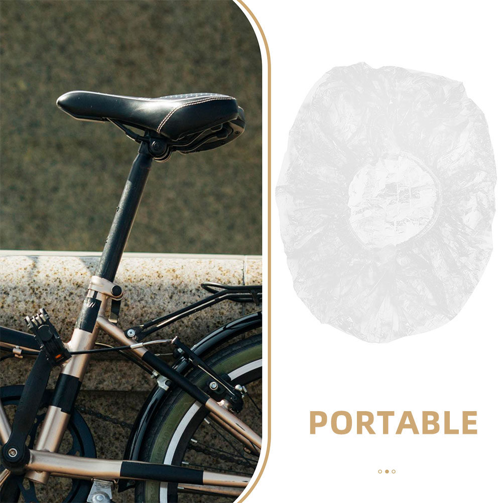 100Pcs Waterproof Saddle Cover - Cycling Commute Rain 评论和价格