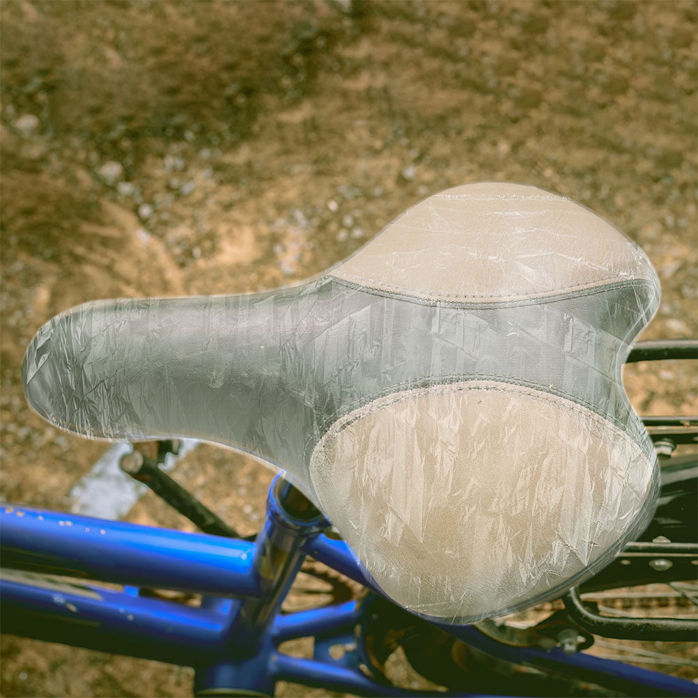 100Pcs Waterproof Saddle Cover - Cycling Commute Rain 评论和价格