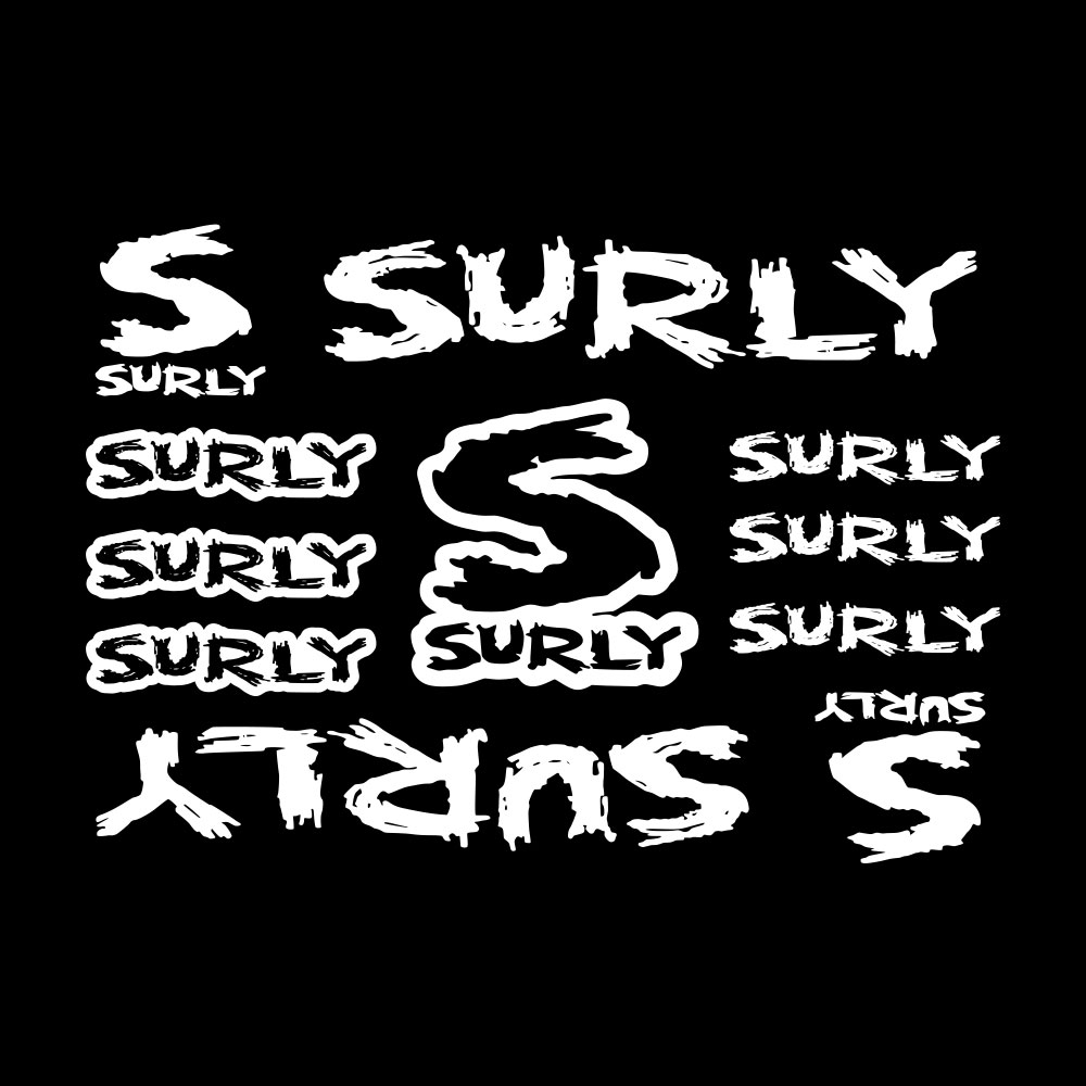 11Pcs Surly Bicycle Frame Stic - Cycling Quote 评论和价格