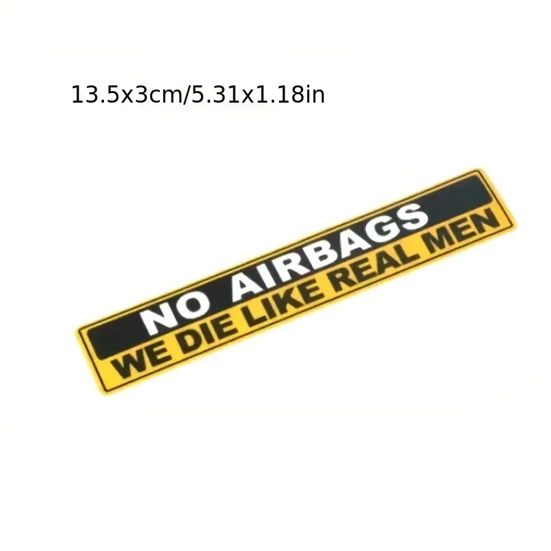 2pcs Caution NO AIRBAGS We Die - Cycling Quote 评论和价格