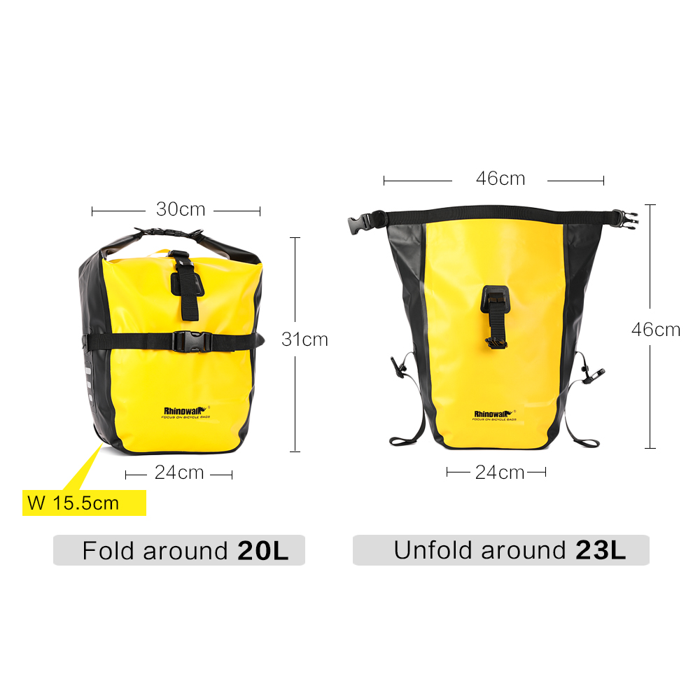 Rhinowalk 20L Bicycle Pannier  - Cycling Journey 评论和价格
