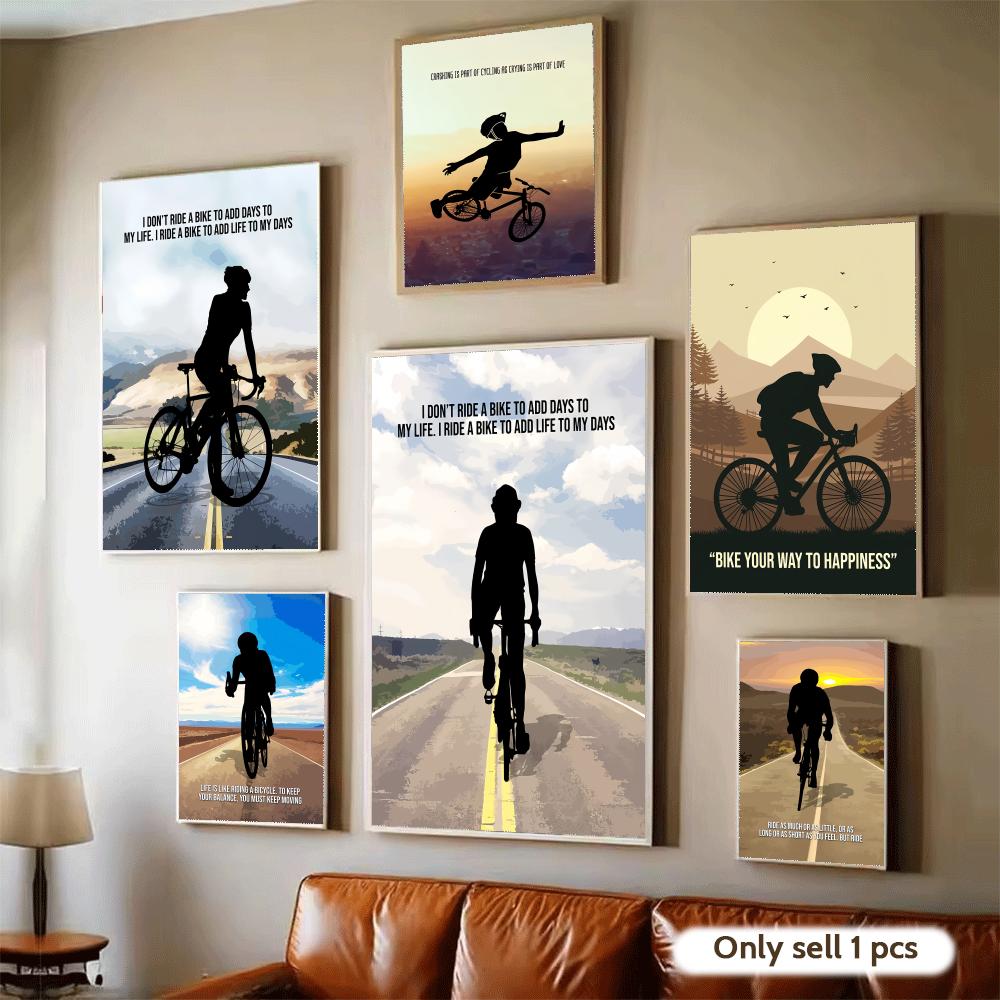 Cycling Motivation Quote Art P - Cycling Quote 评论和价格