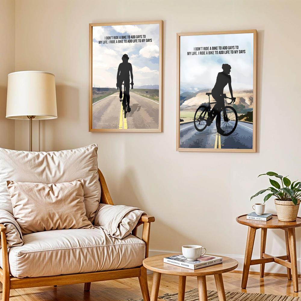 Cycling Motivation Quote Art P - Cycling Quote 评论和价格