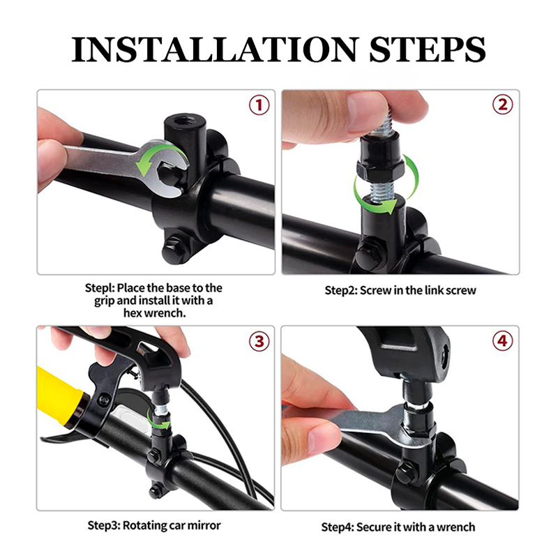 Motorcycle Handlebar Mirror Fo - Mirror Handlebar Convex 评论和价格
