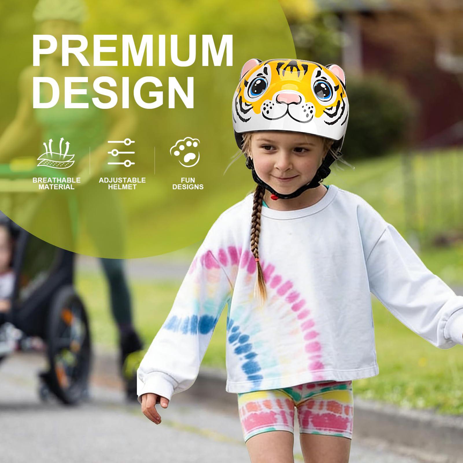 Kids Helmet Tiger Pattern Adju - Commute Cycling Helmet 评论和价格