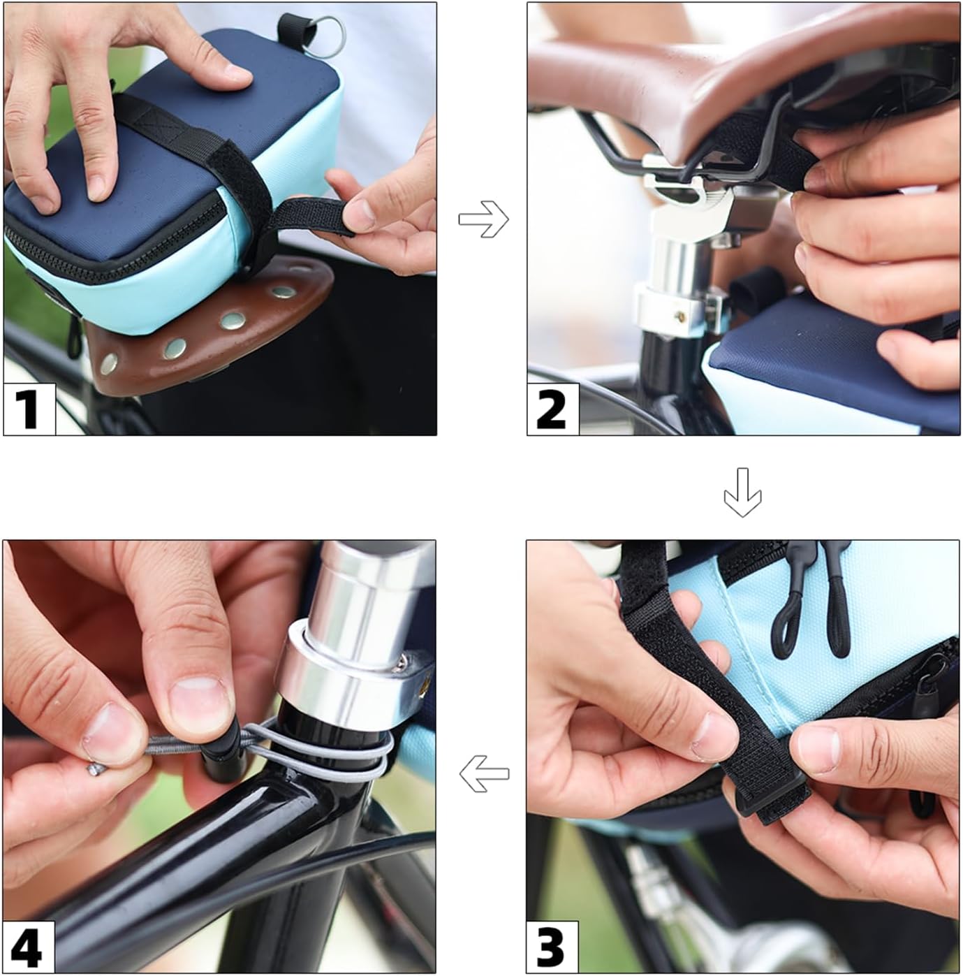 Expandable Large Capacity Bike - Saddle Bag Under Seat 评论和价格